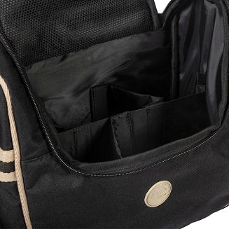 Grooming brush bag HKM Joules black- beige / 1485 - 3