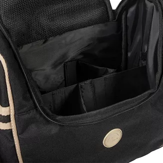 Grooming brush bag HKM Joules black- beige / 1485 - 3
