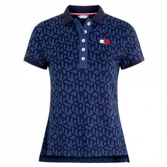 Koszulka polo damska TOMMY HILFIGER Iconic - desert sky 