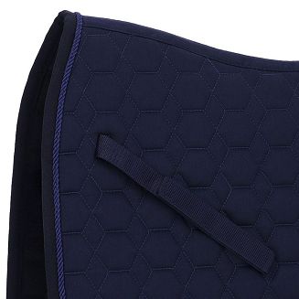 Długie paski podtrzymujące czaprak zapinane na rzepy. Kolor Colonial Blue - ciemny turkus. Kolor Dark navy - ciemny granat