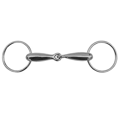 Hollow snaffle bit STALLION-L stainless steel / 15121 