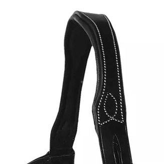 Ogłowie anatomiczne, podszywane Y Miya z nachrapnikiem kombinowanym, czarne/ 38020 - 2