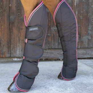 Ochraniacze transportowe EQUI-THEME TYREX 1200D - black/pink