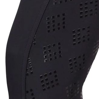 0 Bryczesy jeździeckie damskie QHP Micah, pełny silikonowy lej, czarne / 8846 - 5