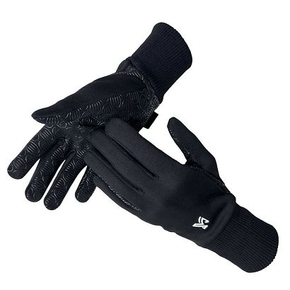 Rękawiczki jeździeckie zimowe Y Polarica Plus czarne / 125501