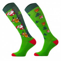 Horse Knee High Socks - Santa Claus / SJBW 10