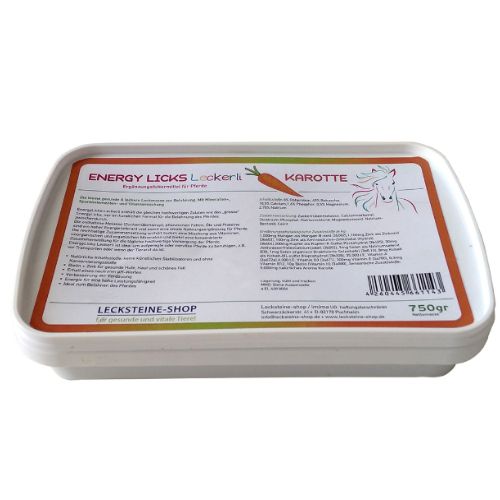 Lizawka ENERGY LICKS Marchew / 750g