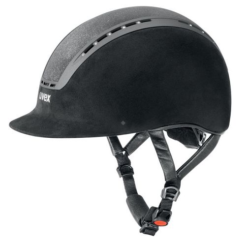 Kask jeździecki UVEX Suxxeed Glamour, z atestem VG1 / 436472 Kolor czarny 