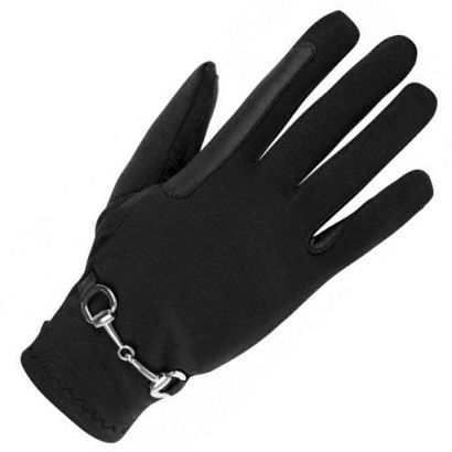 Riding Gloves HORSENJOY Perfect Bit, black / 04058