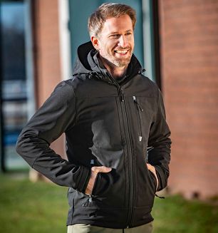 Man's' Softshell jacket HKM  Sport Black / 5274 - 2