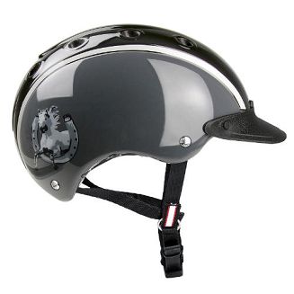 Kask jeździecki CASCO NORI z atestem VG01  - horseshoe shine