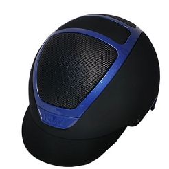 0 Kask jeździecki KASK Dogma PAINTED czarny z ramką electric blue r. 57 / HHE00027.367