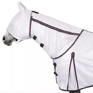 La Paz Fly Set HORZE with Rug, Detachable Neck and Mask, White snad Black Plum/ 24845 - 6