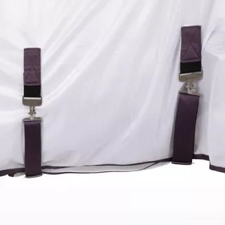 La Paz Fly Set HORZE with Rug, Detachable Neck and Mask, White snad Black Plum/ 24845 - 7