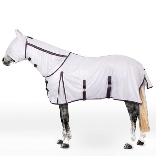 La Paz Fly Set HORZE with Rug, Detachable Neck and Mask, White snad Black Plum/ 24845