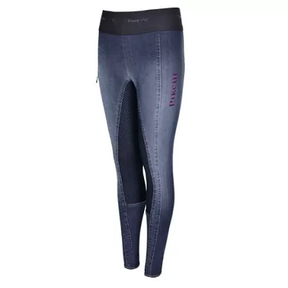 Bryczesy - leginsy młodzieżowe PIKEUR Iona Jeans Grip Athleisure z pełnym silikonowym lejem / 1491