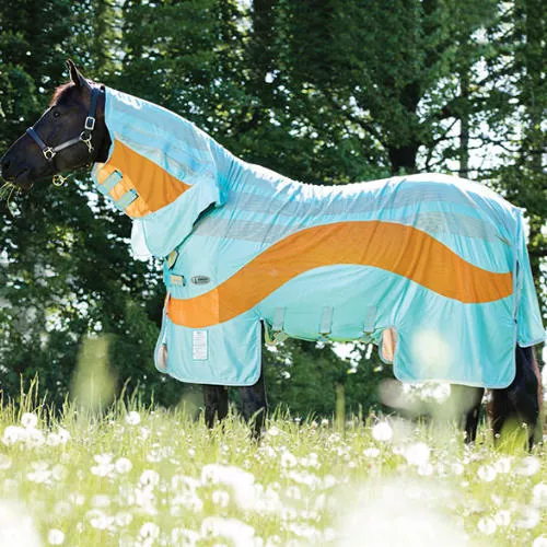 Derka siatkowa - przeciw owadom HORSEWARE AMIGO VAMOOSE EVOLUTION - aqua / orange