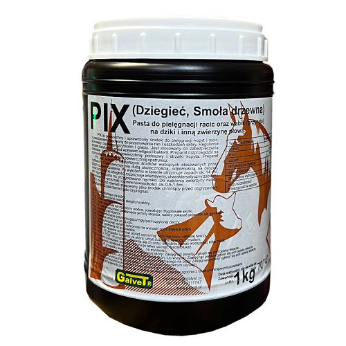 Dziegieć do kopyt GALVET – smoła bukowa PIX 1 kg