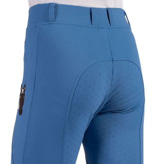 Bryczesy Legginsy jeździeckie, dziecięce HKM Mia z silikonowym pełnym lejem, Blue / 15339 - 5