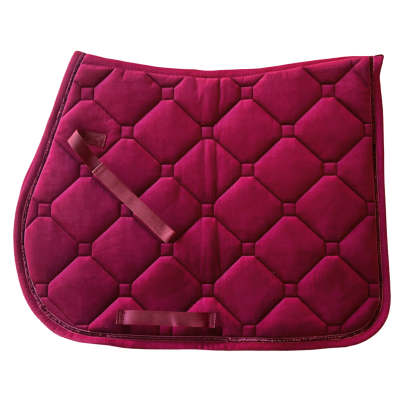 MUSTANG Velvet Saddle Pad VS, burgundy