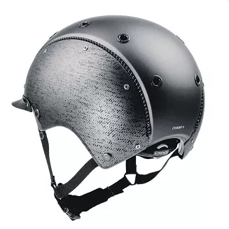 Kask jeździecki CASCO CHAMP-3 Brush Gunmetal, atest VG01 / 06.6321 - 2