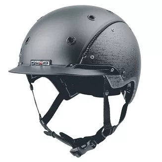 Kask jeździecki CASCO CHAMP-3 Brush Gunmetal, atest VG01 / 06.6321 - 3