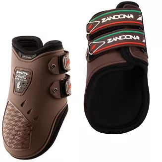 Ochraniacze ZANDONA Superior Air Velcro Fetlock - zapinane na rzepy - tył / E2135-V   - 3