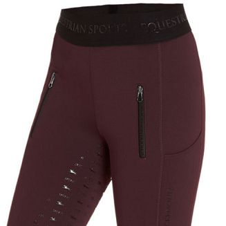 Bryczesy - legginsy ocieplane damskie SCHOCKEMÖHLE Sporty Winter, wine / 2171-00053 - 3