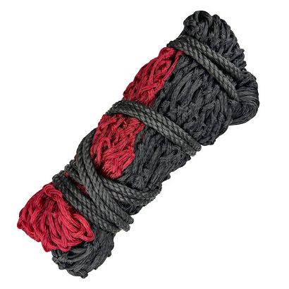 Siatka na siano Y Duo, długość 110cm, oczka 5cm - czarno-czerwona / 2806