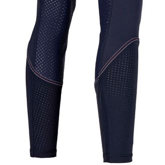 dół nogawki (łydka) wykonany z perforowanego elastycznego materiału, niezwykle przewiewnego