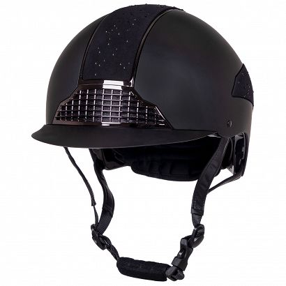 Kask jeździecki QHP Ohio czarny,  EN1384:2023 / 8833