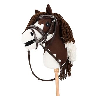 Hobby Horse Bridle QHP Luxury Stitched  – Brown / 5616 - 3