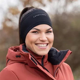 Opaska elastyczna na głowę COVALLIERO czarna / 32310 - 2