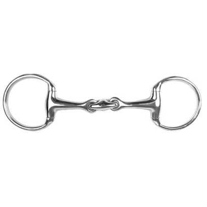 Eggbutt bit double jointed QHP Stainless steel / 2125