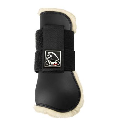 Ochraniacze z futrem COMFORT zapinane na rzep, przód, para / 074502