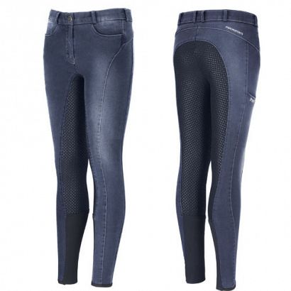Bryczesy młodzieżowe PIKEUR Tesia  jeans, z pełnym silikonowym lejem / 149216477