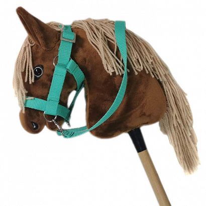 Halter-bridle HHOBBY HORSE with reins, light green