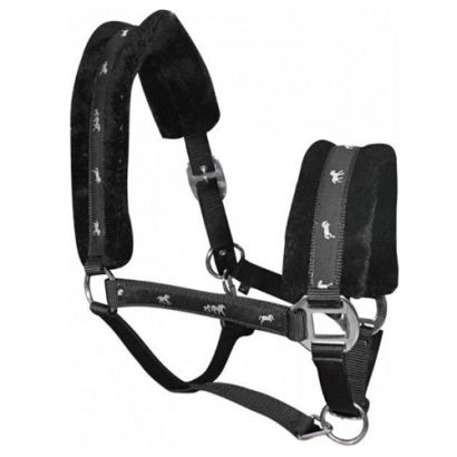 Halter lined with fur