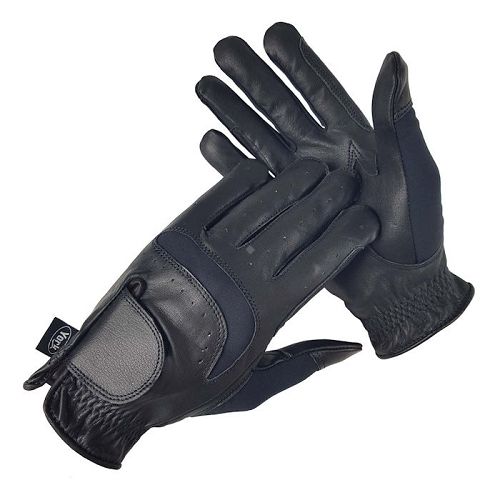 Riding Gloves ALMA Y Leather, Black