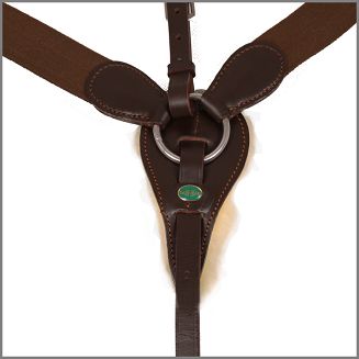 Breastplate with running martingale  DAW-MAG elasti-leather / 13030 - 6