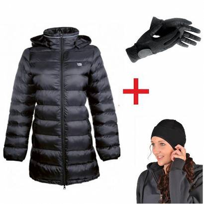 HKM SET Jacket VICTORIA +  winter gloves + termal hat
