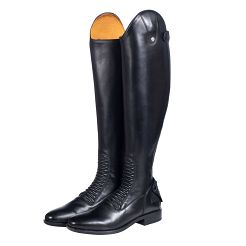 Oficerki skórzane męskie  HKM Killarney czarne / 14116