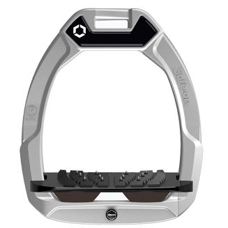 FLEX-ON Strzemiona Safe-On - inclined ULTRA GRIP - Grey, szara ramka - czarna wkładka -  elastomer brown