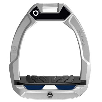 FLEX-ON Strzemiona Safe-On - inclined ULTRA GRIP - Grey, szara ramka - czarna wkładka -  elastomer navy