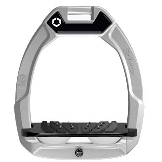FLEX-ON Strzemiona Safe-On - inclined ULTRA GRIP - Grey, szara ramka - czarna wkładka -  elastomer white