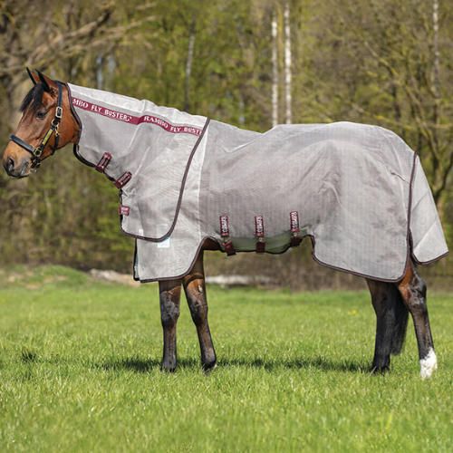 Derka siatkowa - przeciw owadom HORSEWARE RAMBO FLY BUSTER VAMOOSE - oatmeal