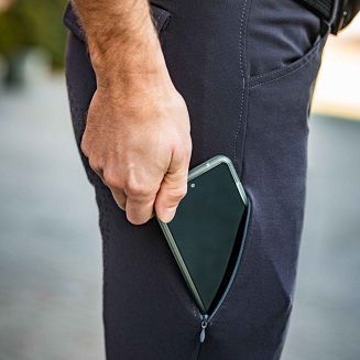 Bryczesy męskie HKM James z pełnym silikonowym lejem Navy / 14139 - 2