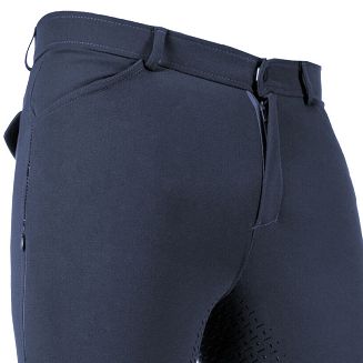 Bryczesy męskie HKM James z pełnym silikonowym lejem Navy / 14139 - 3