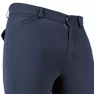 Men's riding breeches HKM James full silocone seat Navy / 14139 - 3
