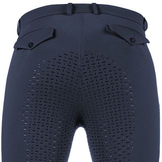 Bryczesy męskie HKM James z pełnym silikonowym lejem Navy / 14139 - 4